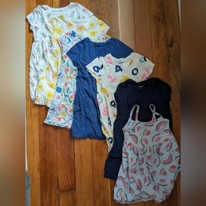 Bundle of 7 girls Old Navy 4T short sleeve dresses